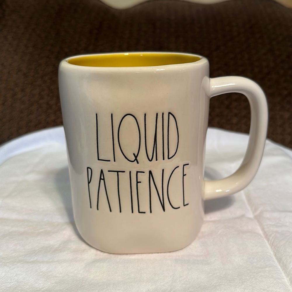 White Rae Dunn mug
